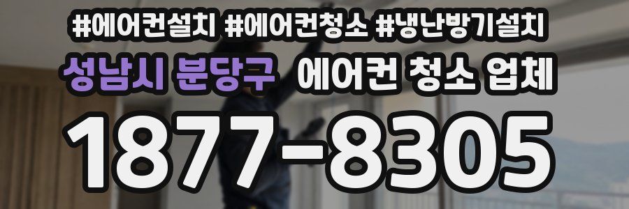 성남시 분당구 에어컨 청소 업체
