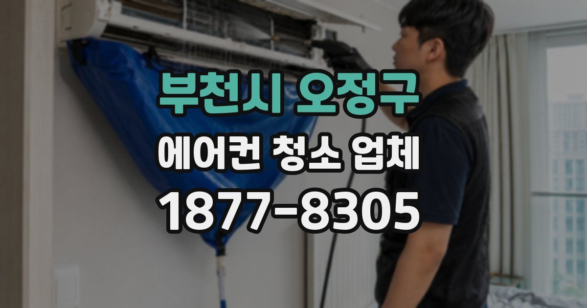 부천시 오정구 에어컨 청소 업체