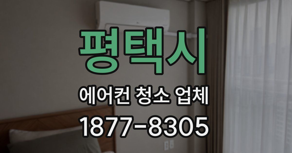 평택시 에어컨 청소 업체