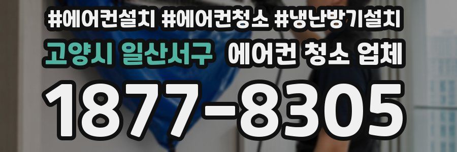 고양시 일산서구 에어컨 청소 업체