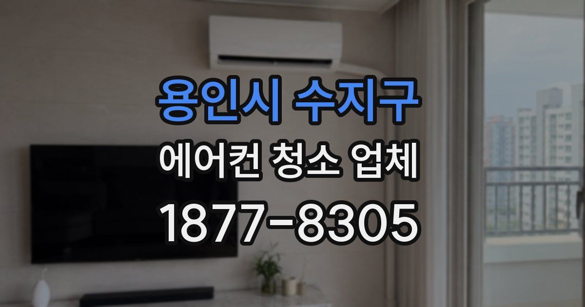 용인시 수지구 에어컨 청소 업체