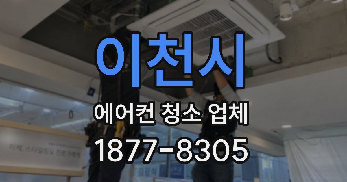 이천시 에어컨 청소 업체