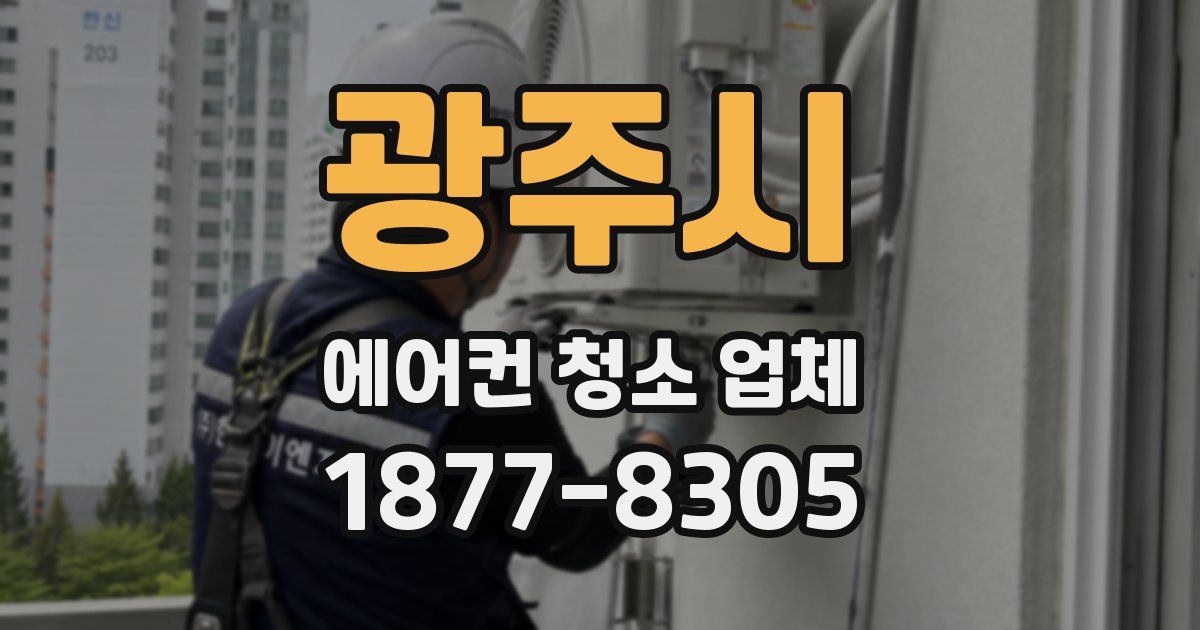 광주시 에어컨 청소 업체