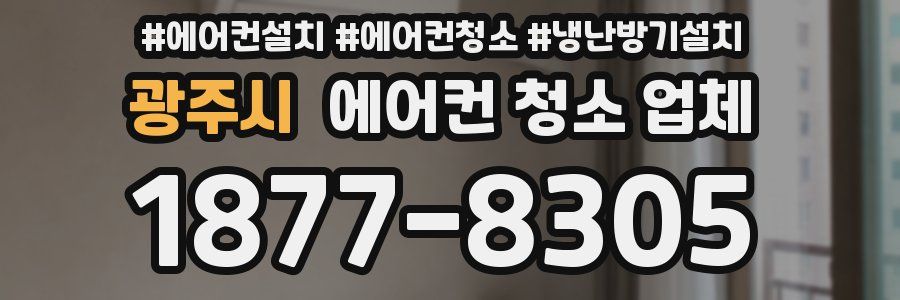 광주시 에어컨 청소 업체