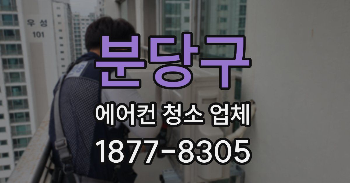 분당구 에어컨 청소 업체