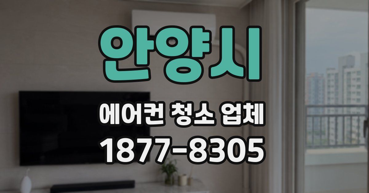 안양시 에어컨 청소 업체