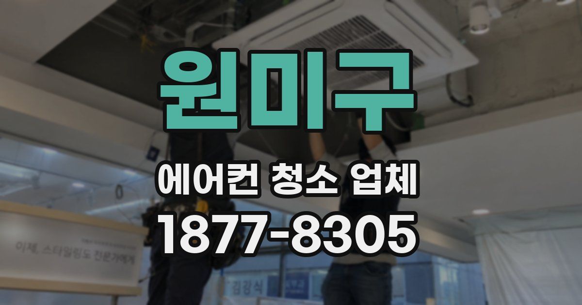 원미구 에어컨 청소 업체