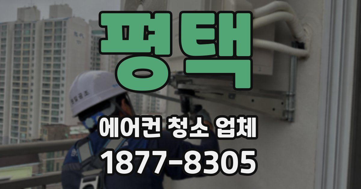 평택 에어컨 청소 업체