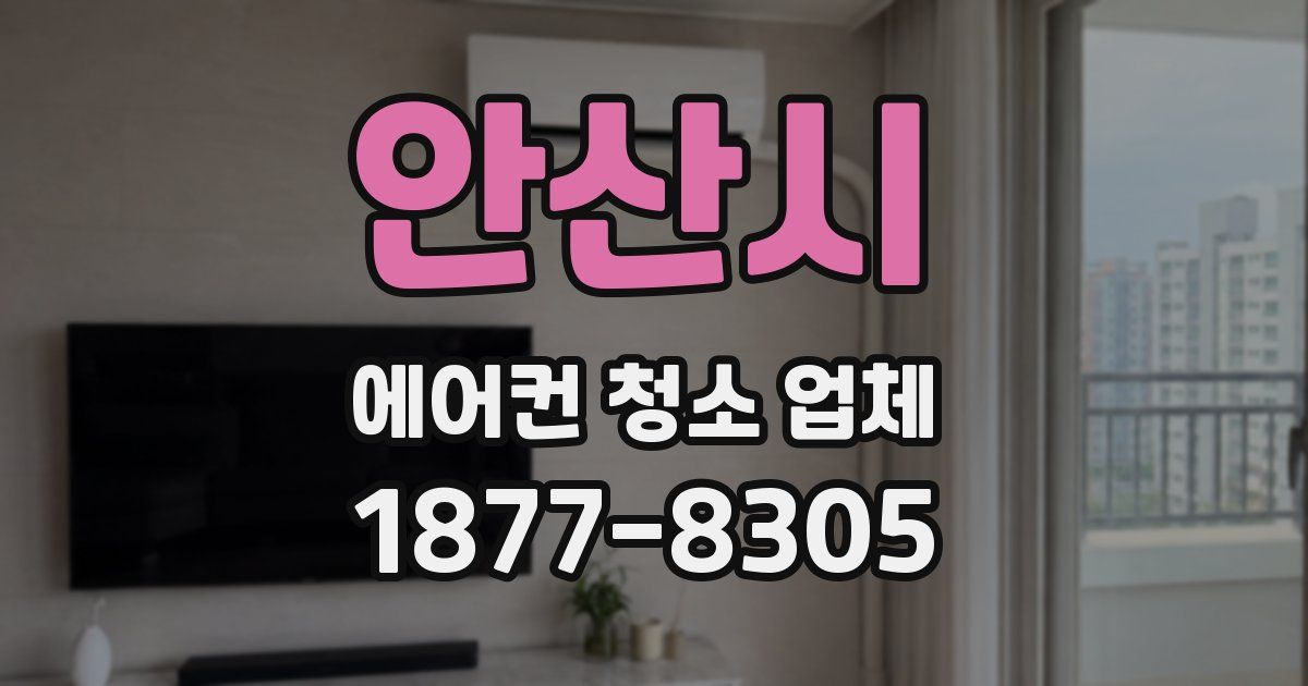 안산시 에어컨 청소 업체