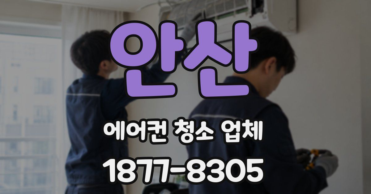 안산 에어컨 청소 업체