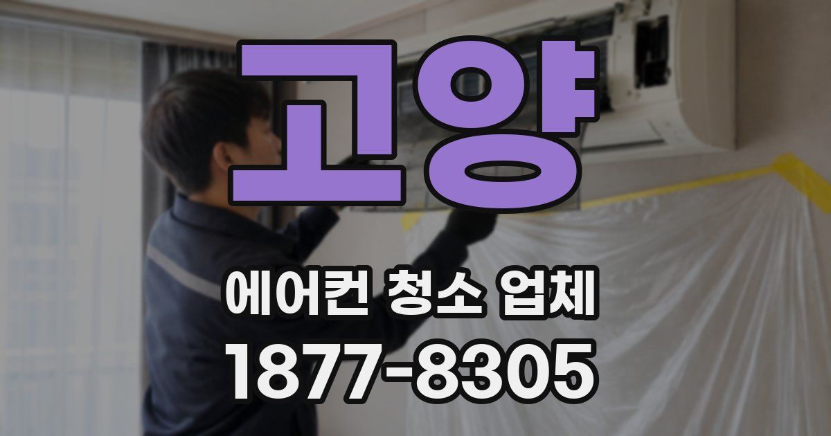 고양 에어컨 청소 업체