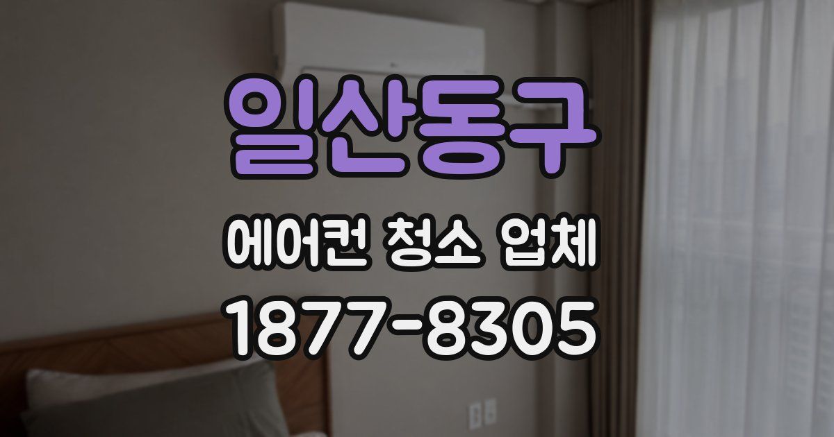 일산동구 에어컨 청소 업체