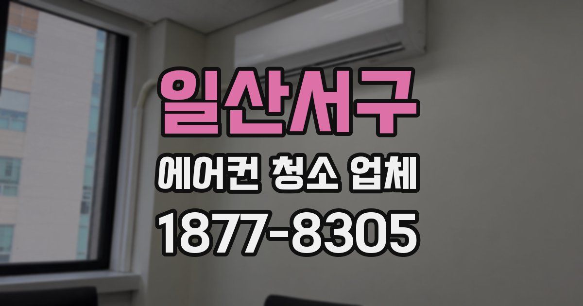 일산서구 에어컨 청소 업체