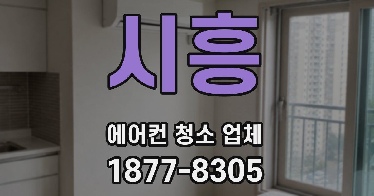 시흥 에어컨 청소 업체