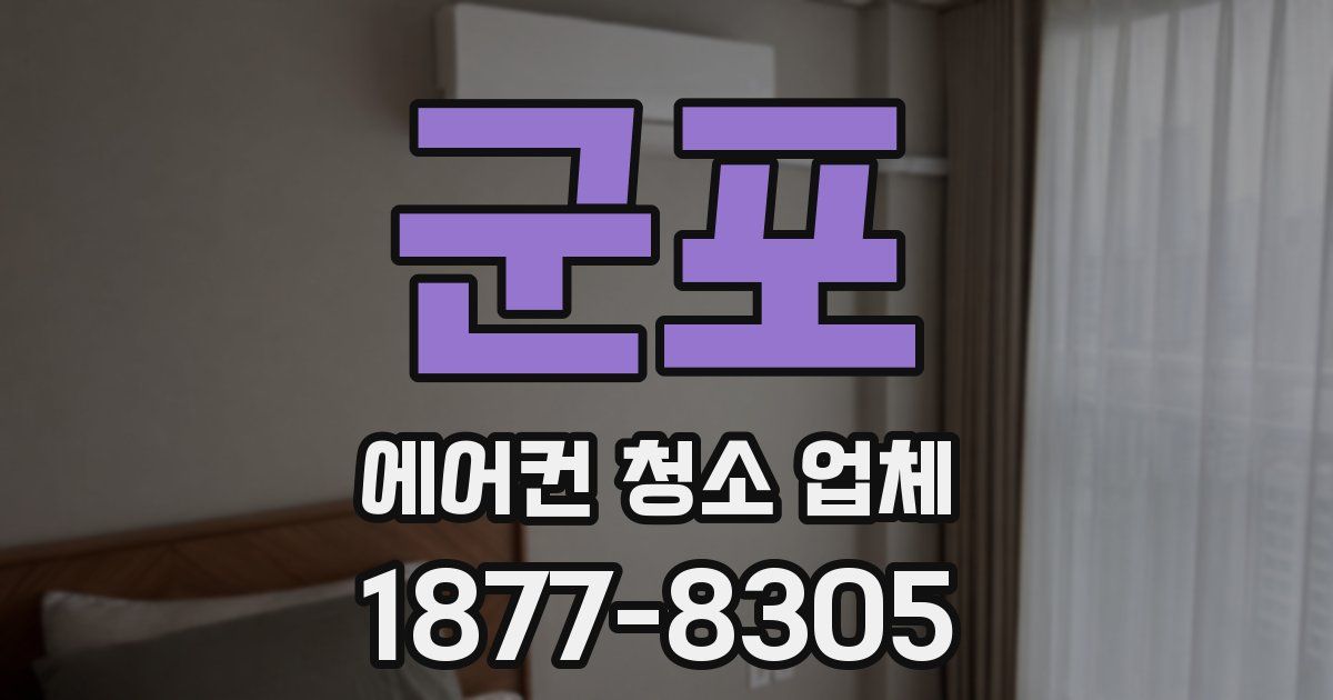 군포 에어컨 청소 업체