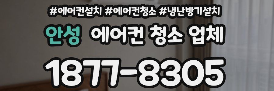 안성 에어컨 청소 업체