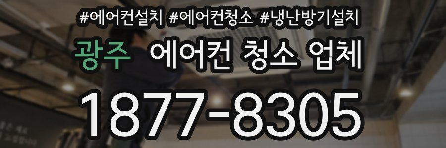 광주 에어컨 청소 업체
