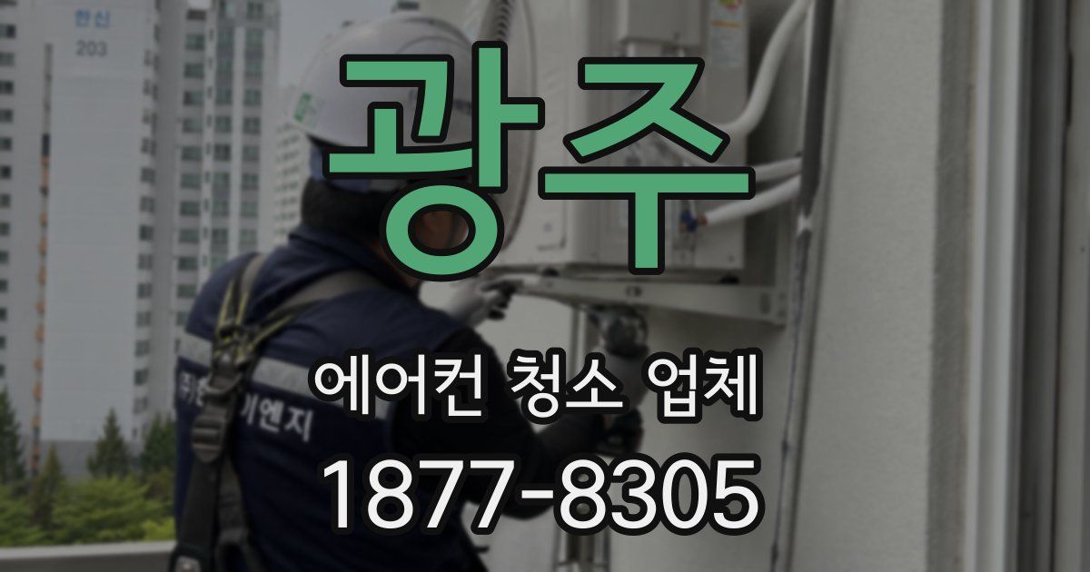 광주 에어컨 청소 업체