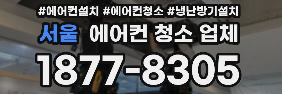 서울 에어컨 청소 업체
