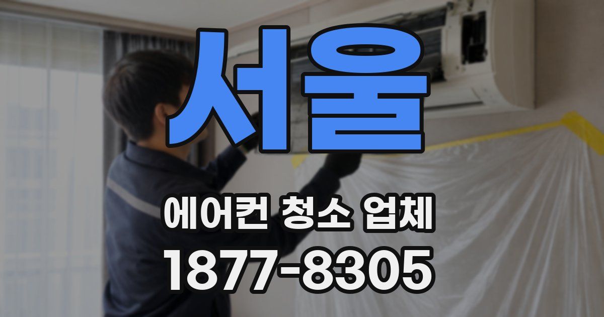 서울 에어컨 청소 업체