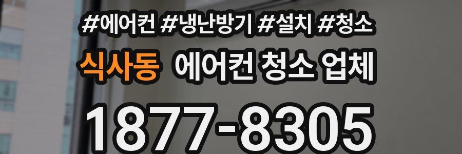 식사동 에어컨 청소 업체