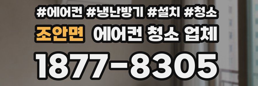 조안면 에어컨 청소 업체