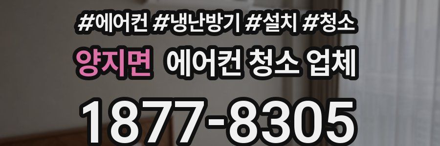 양지면 에어컨 청소 업체