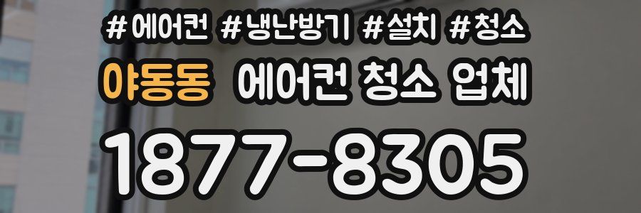 야동동 에어컨 청소 업체