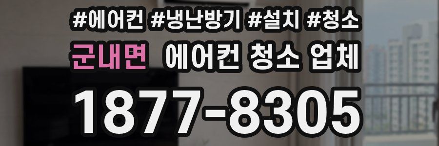 군내면 에어컨 청소 업체