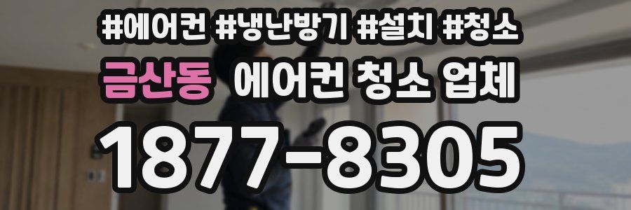 금산동 에어컨 청소 업체