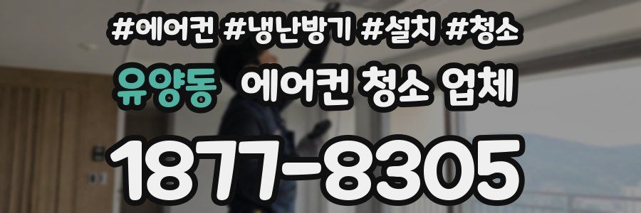 유양동 에어컨 청소 업체