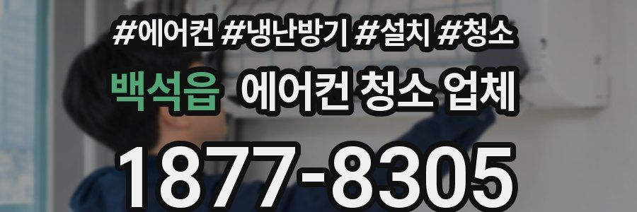 백석읍 에어컨 청소 업체