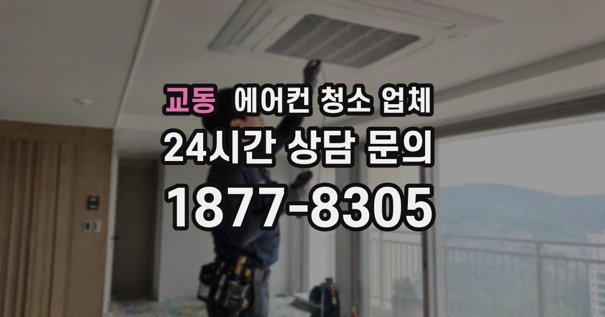 교동 에어컨 청소 업체