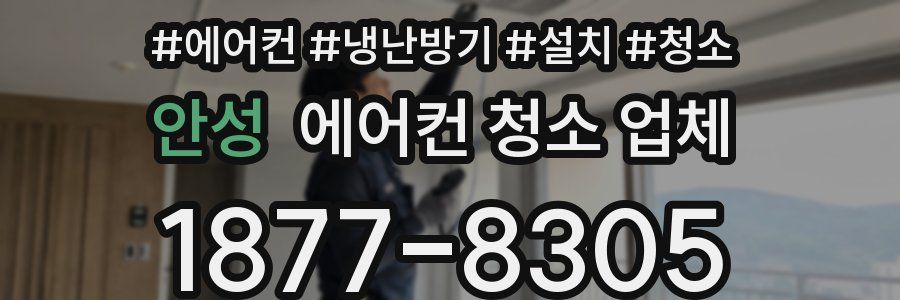 안성 에어컨 청소 업체