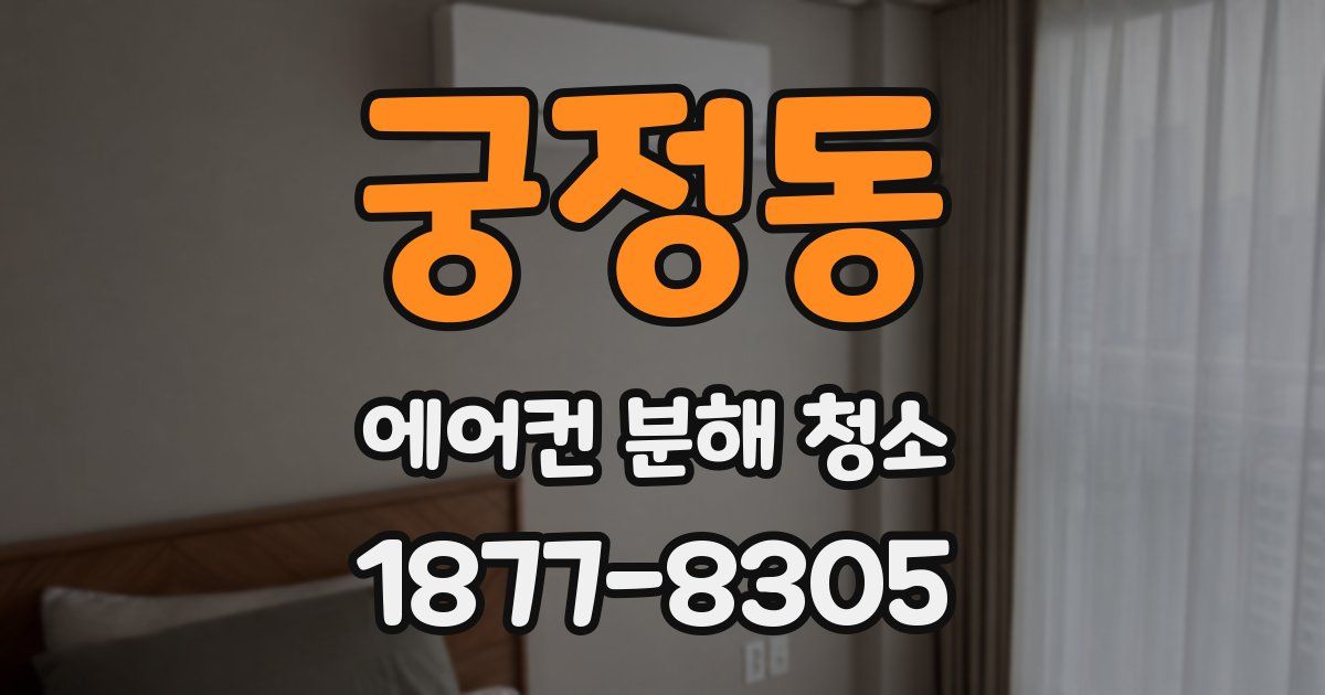 궁정동 에어컨 분해 청소