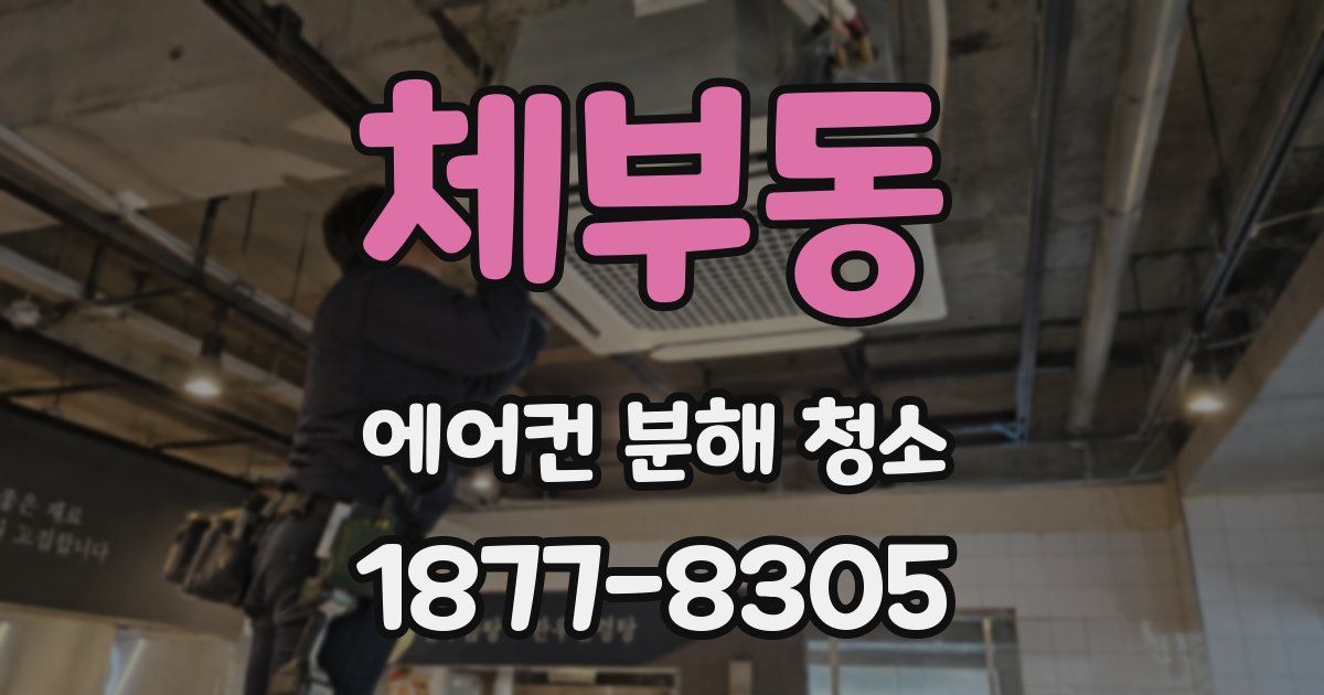 체부동 에어컨 분해 청소