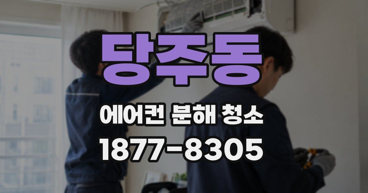 당주동 에어컨 분해 청소