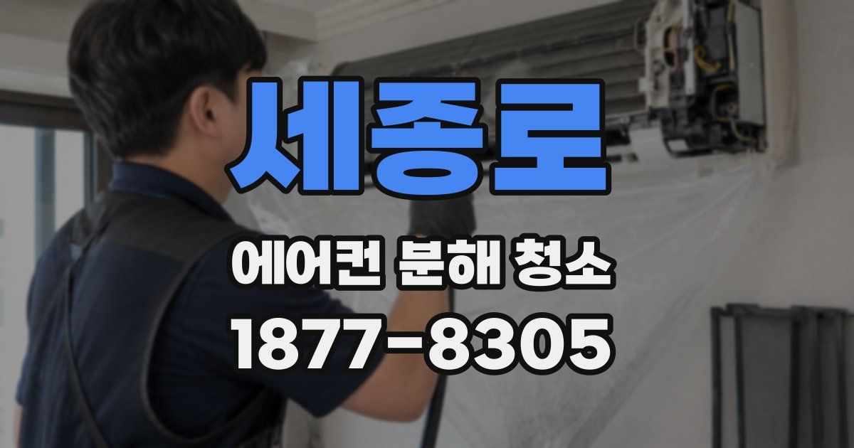 세종로 에어컨 분해 청소