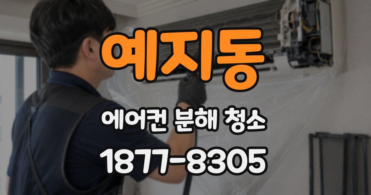 예지동 에어컨 분해 청소