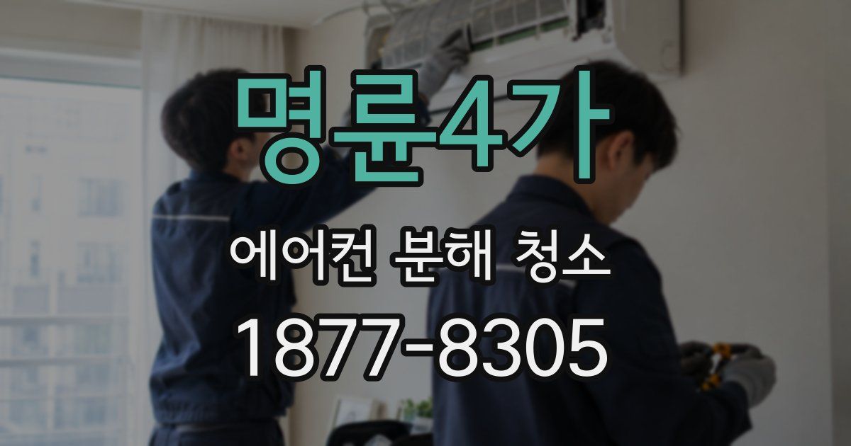 명륜4가 에어컨 분해 청소