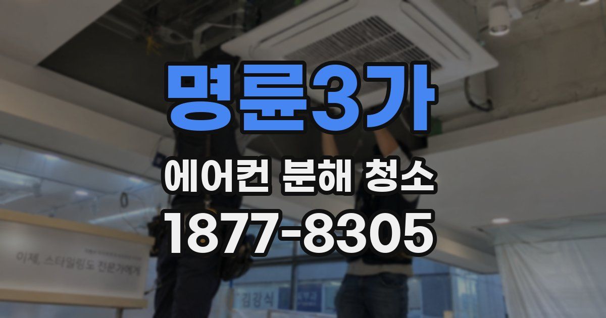명륜3가 에어컨 분해 청소