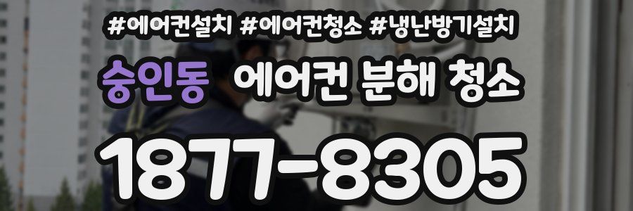숭인동 에어컨 분해 청소