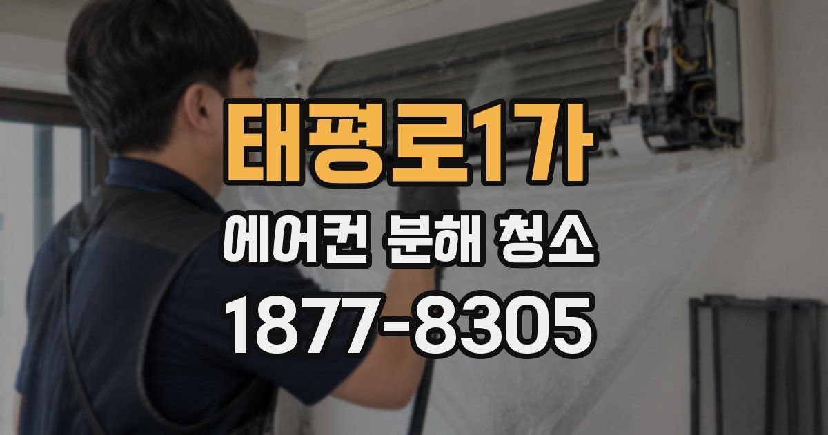 태평로1가 에어컨 분해 청소