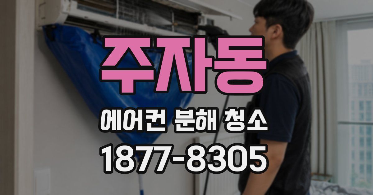 주자동 에어컨 분해 청소