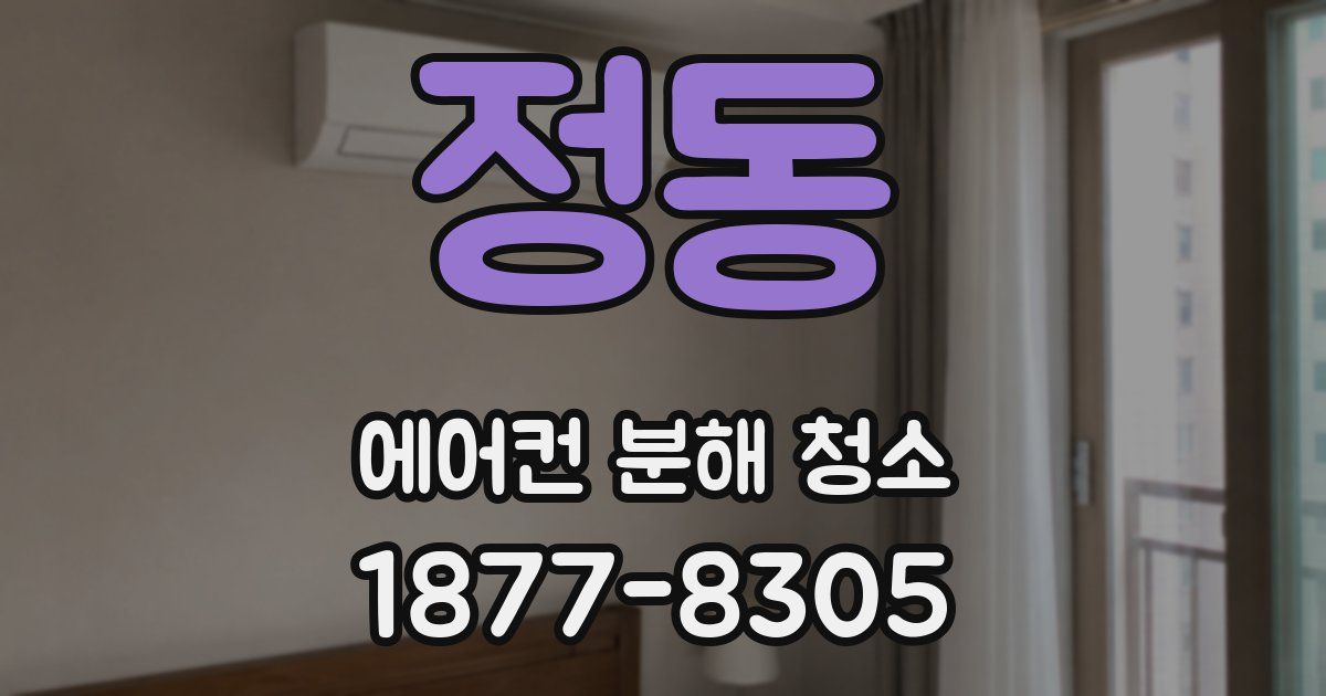 정동 에어컨 분해 청소