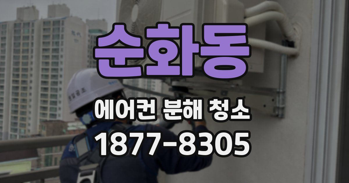 순화동 에어컨 분해 청소