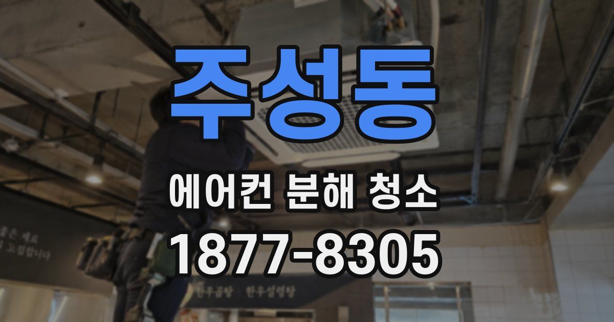 주성동 에어컨 분해 청소