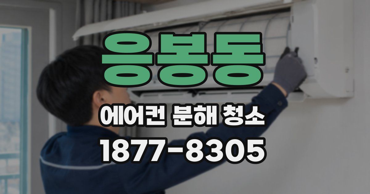 응봉동 에어컨 분해 청소
