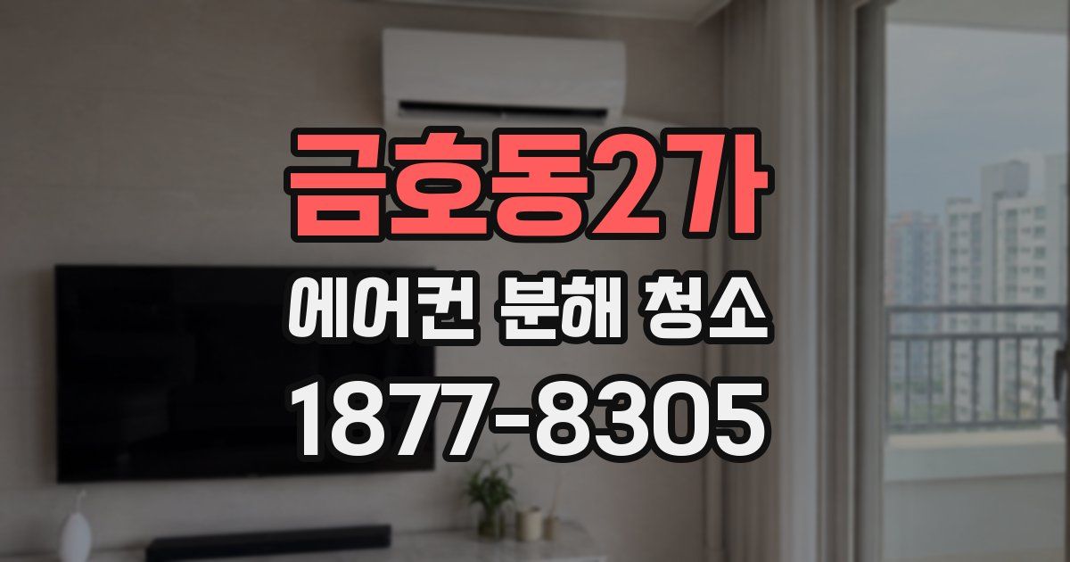 금호동2가 에어컨 분해 청소