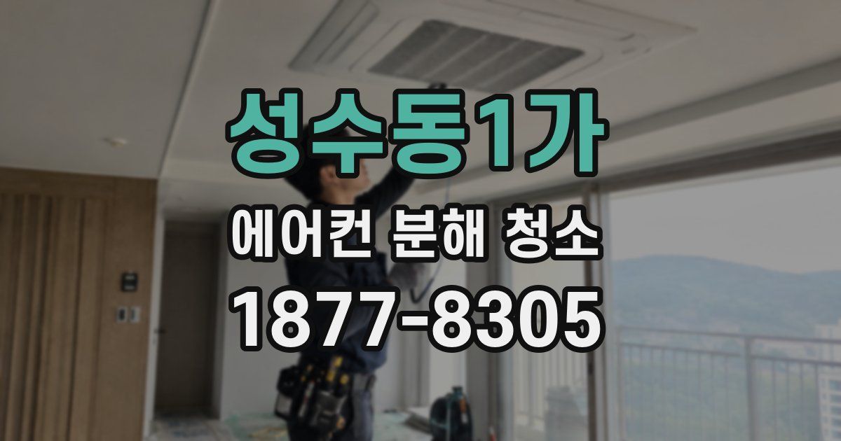 성수동1가 에어컨 분해 청소
